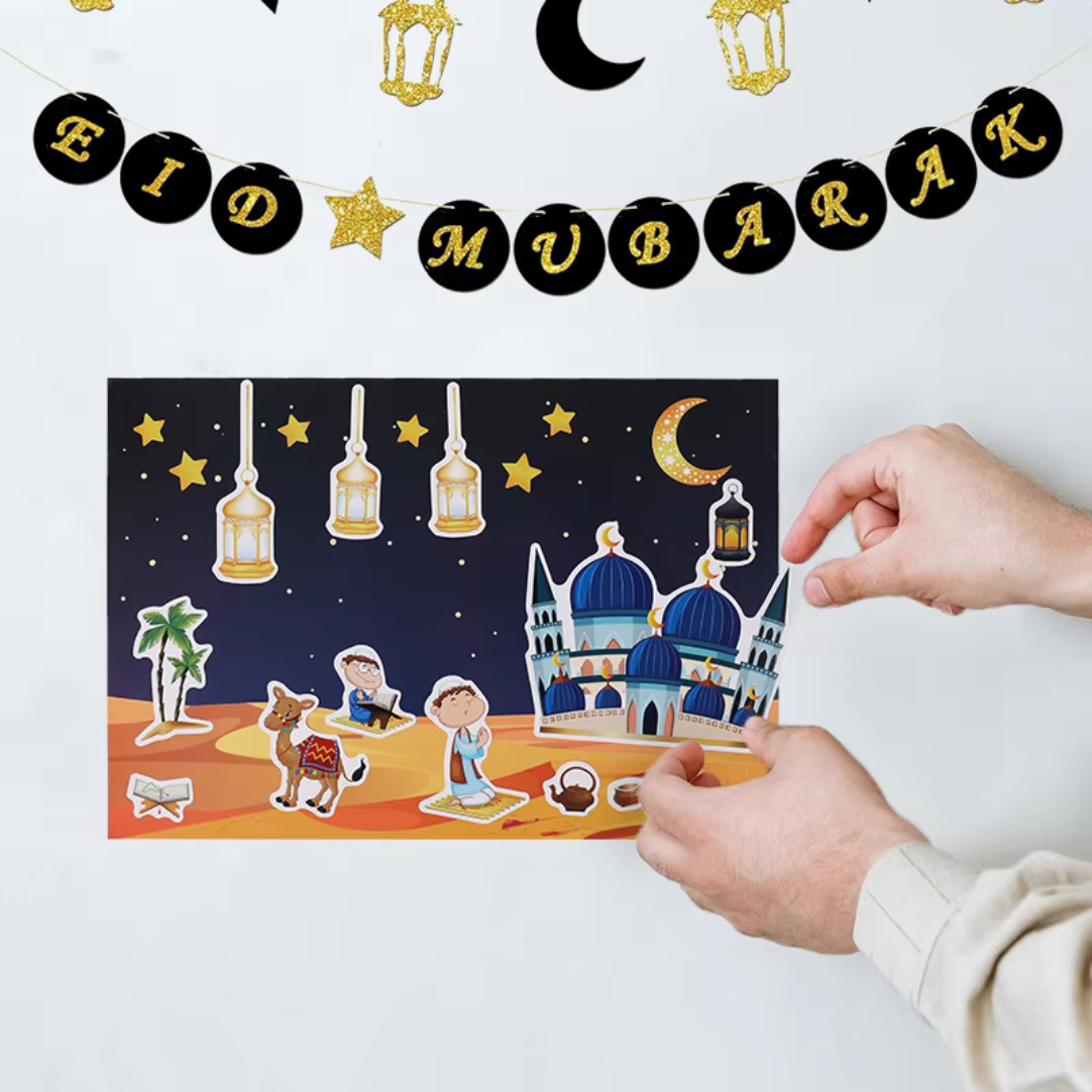 12 sheets of 30 Muslim stickers (360 stickers)